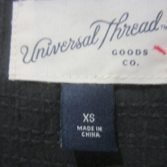 Gray Shirt Dress V-Neck Ruffle Sleeve Universal Thread Mini Dress Tie Sash XS - Picture 4 of 4